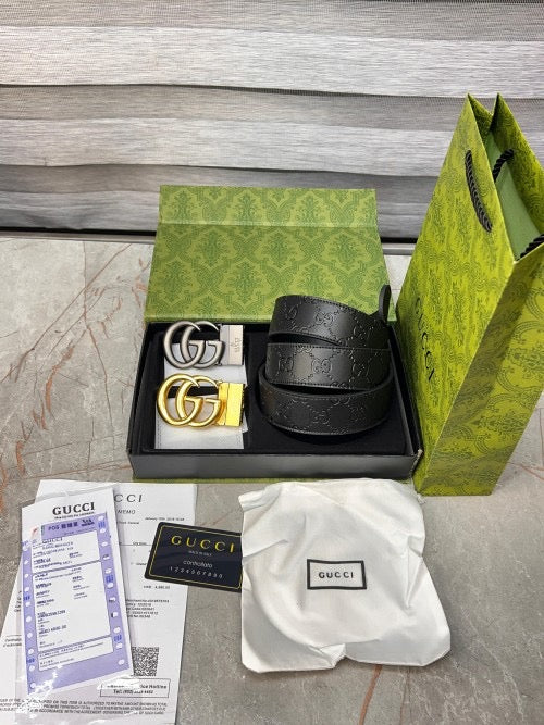 gucci combo belt with ogbox carrybag dustbag