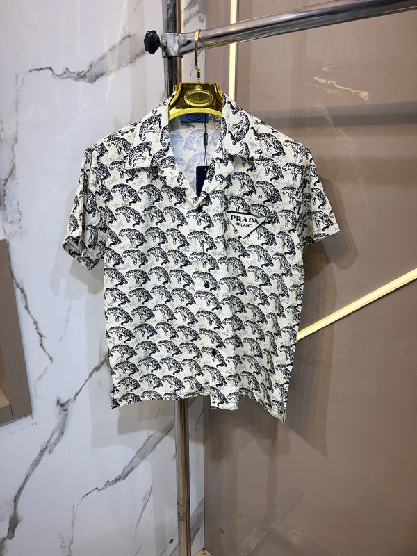 PRADA IMPORTED ALL OVER DIGITAL PRINTED HALF SLEEVE SHIRT