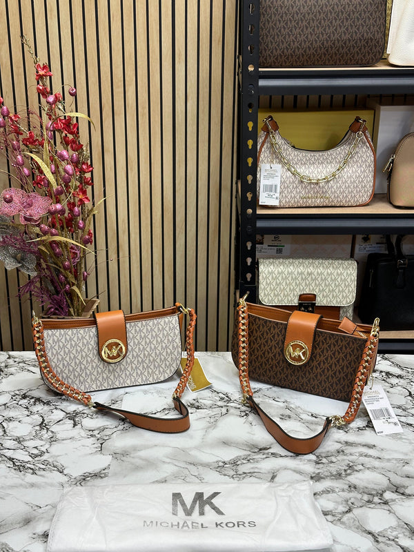 MICHAEL_KORS CARMEN XS LEATHER SHOULDER BAG