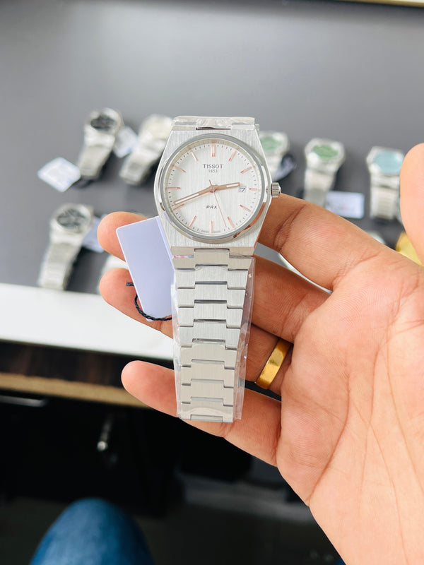 Tissot Prx steel White