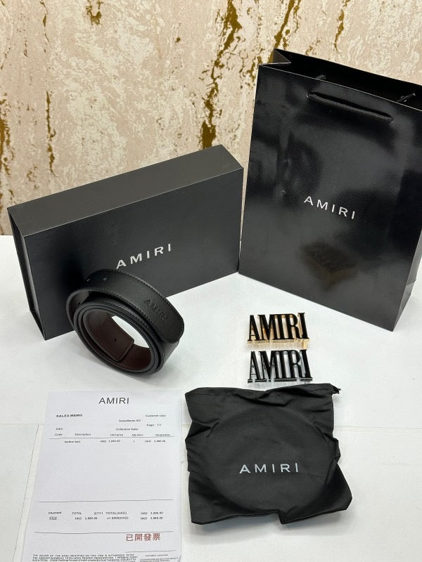 AMIRI PREMIUM BELT DOUBLE BUCKLE