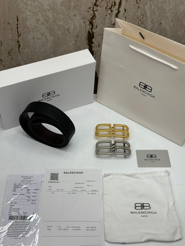 BALENCIAGA PREMIUM BELT DOUBLE BUCKLE