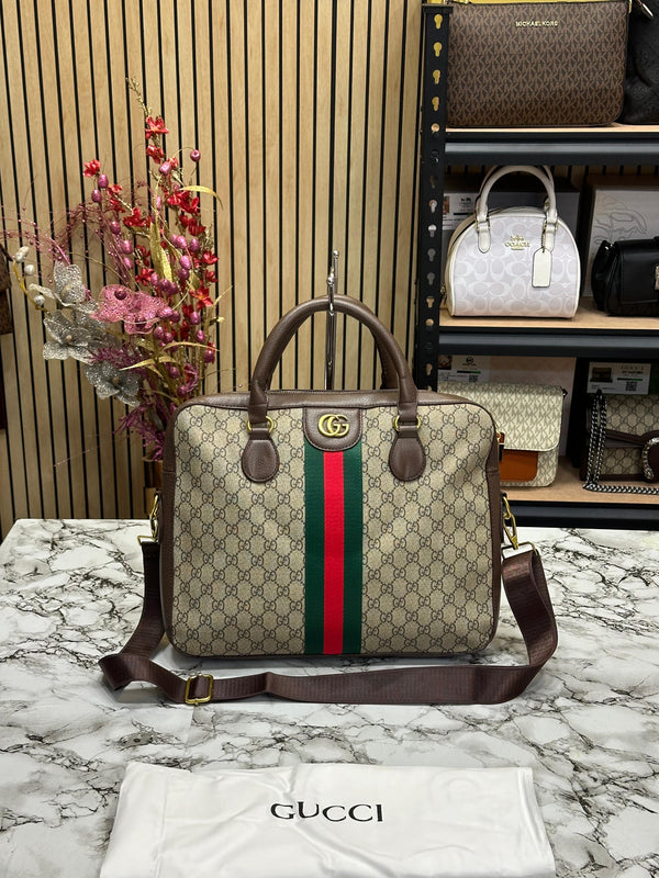 GUCCI GG OPHIDIA BRIEFCASE
