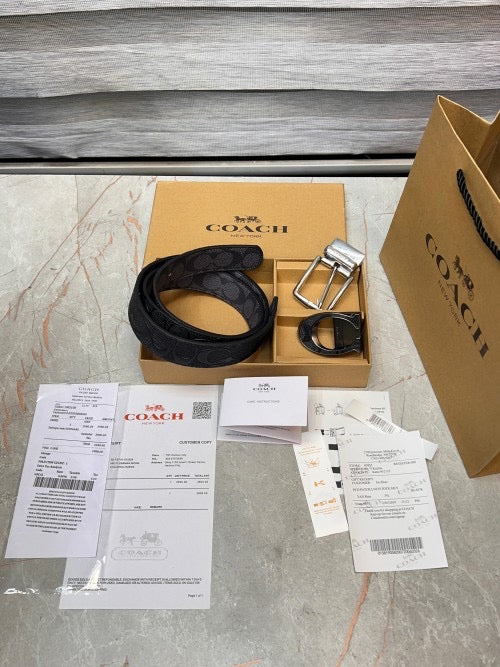 COACH combo belt with ogbox carrybag dustbag