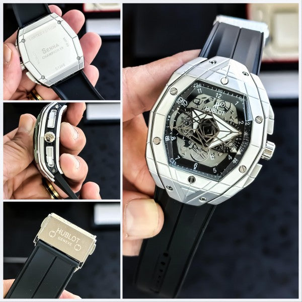 Hublot Spider Sliver Black Classy Clutches