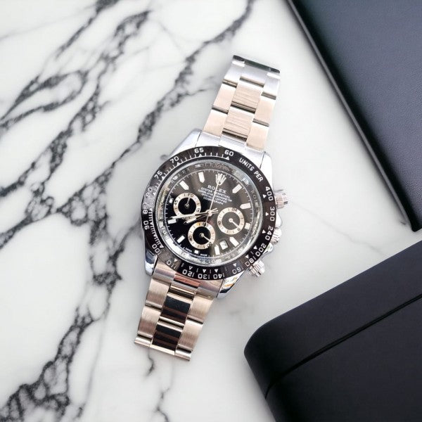 Rolex Daytona Chosmograph Silver Black