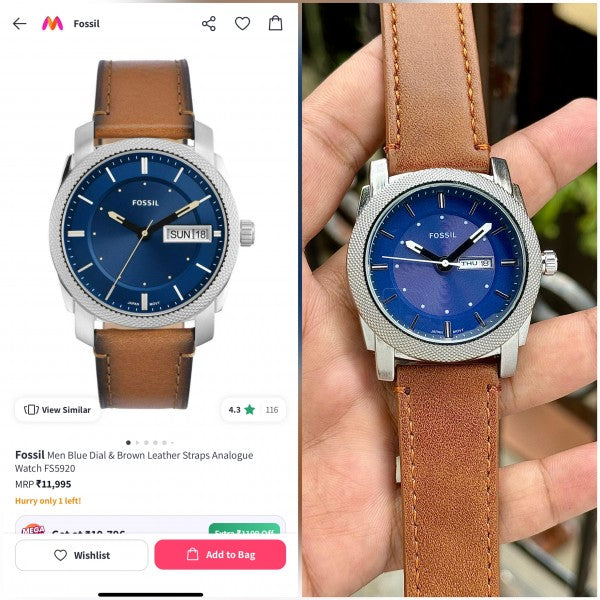 Fossil Lite Hide Leather