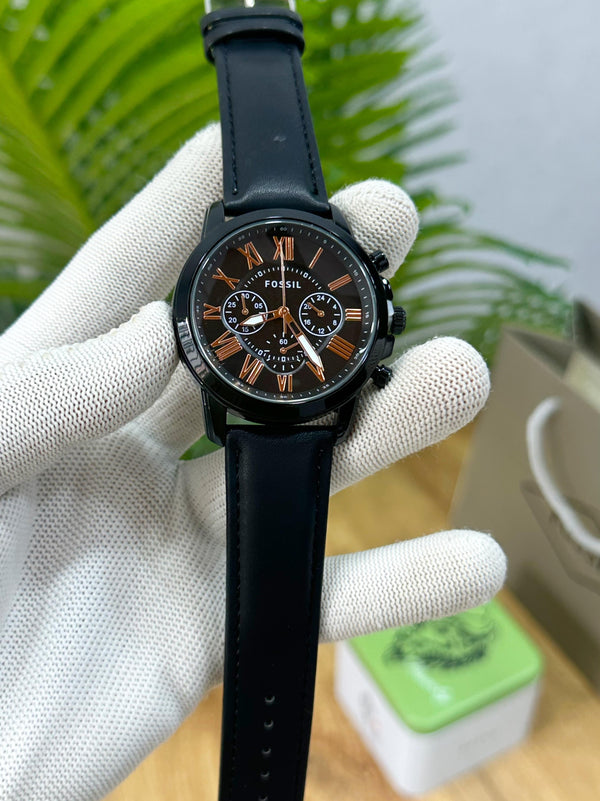 FOSSIL GRANT BLACK COPPER