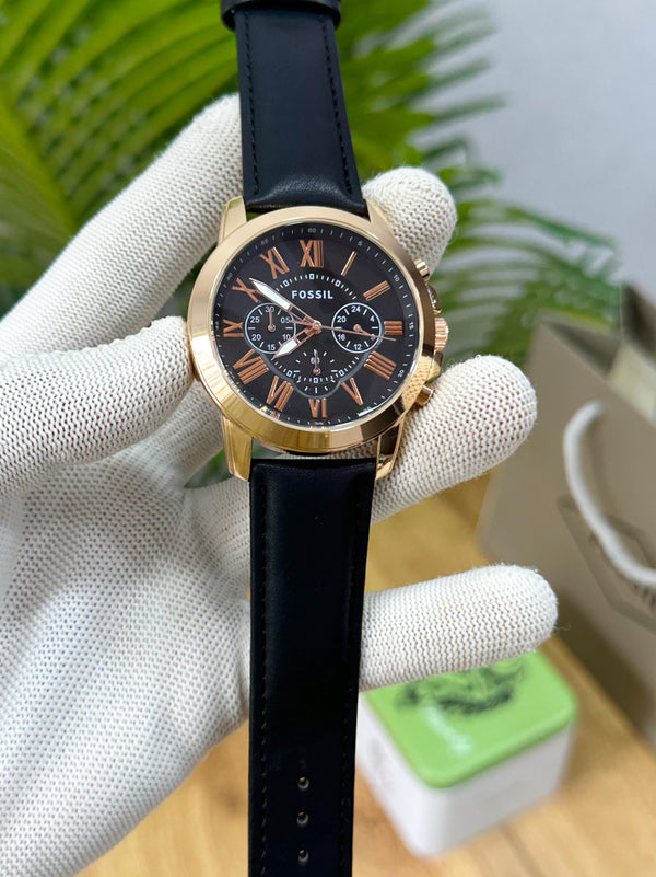 FOSSIL GRANT BLACK COPPER