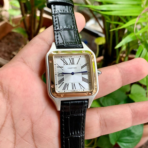 Cartier DuMont Black Silver Gold